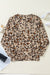 Raglan lanching swallowed leopard brown