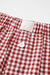 Pantalones cortos de cintura alta Vichy Impresión Rojos * Azulejos *