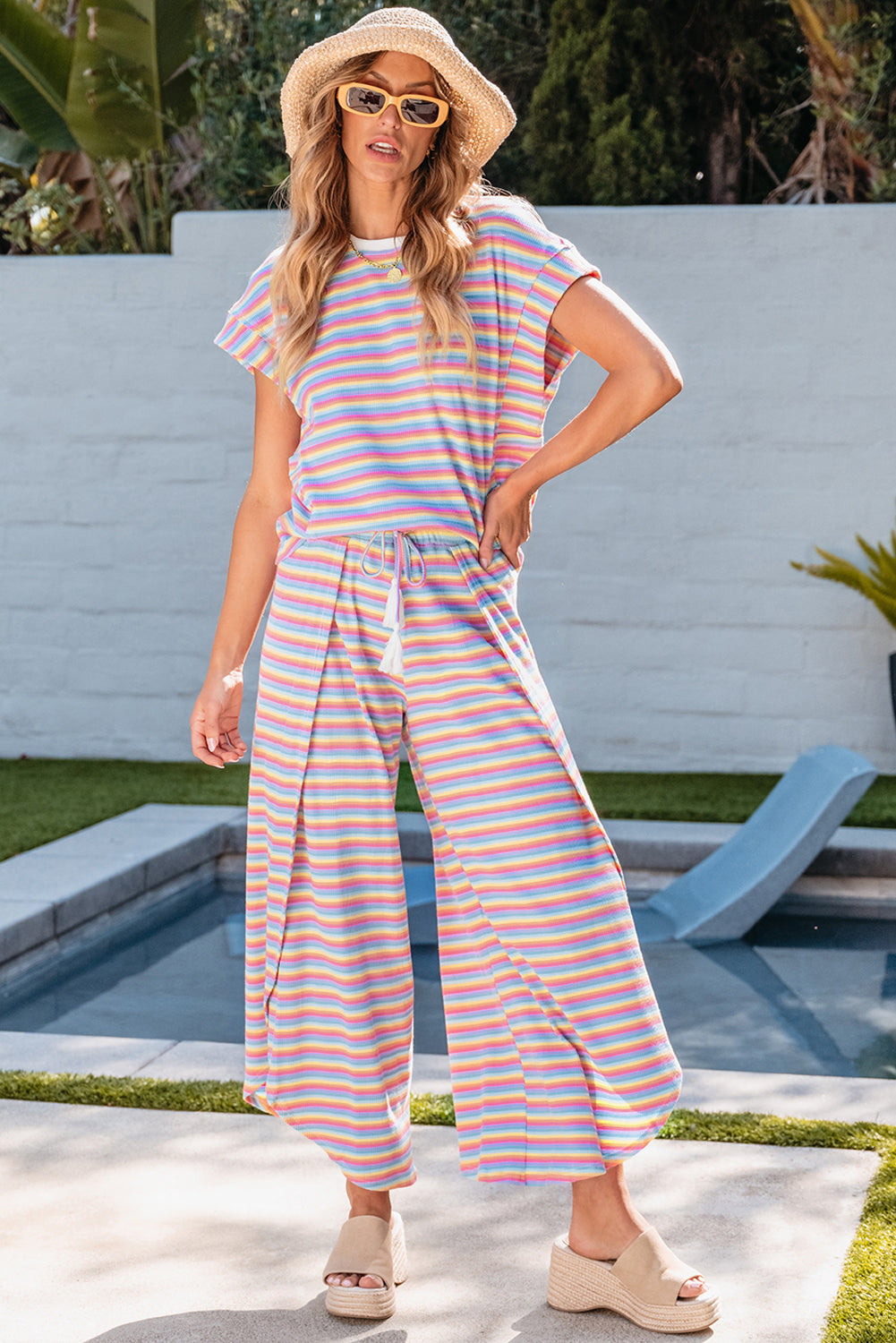 Ensemble pantalon large avec t-shirt *-A WOMAN WE LOVE
