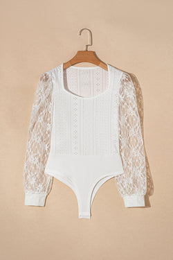 Body Frenchy white in contrasting lace *