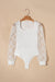 Body Frenchy white in contrasting lace *