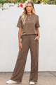 2-piece set T-shirt and wide legs pants *