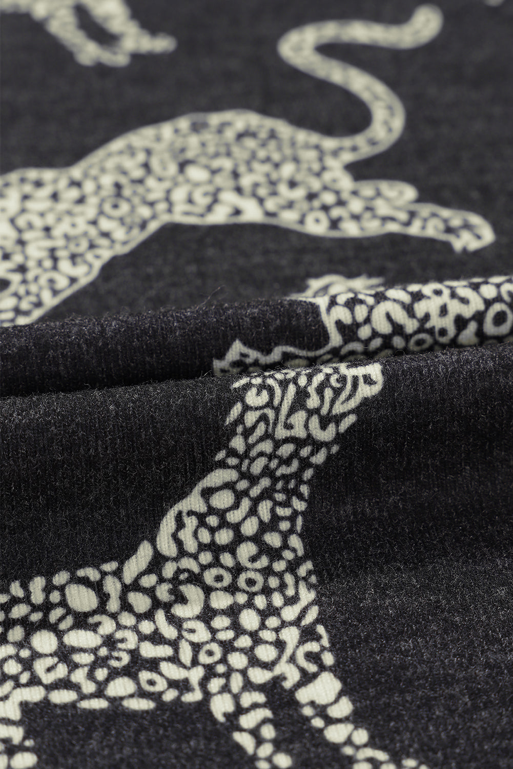 Black Lively Cheetah Print Long Sleeve Top