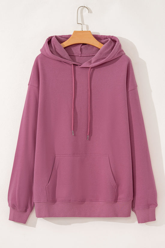 Thick hoodie with drawstring and kangaroo pocket lined with valerian fleece