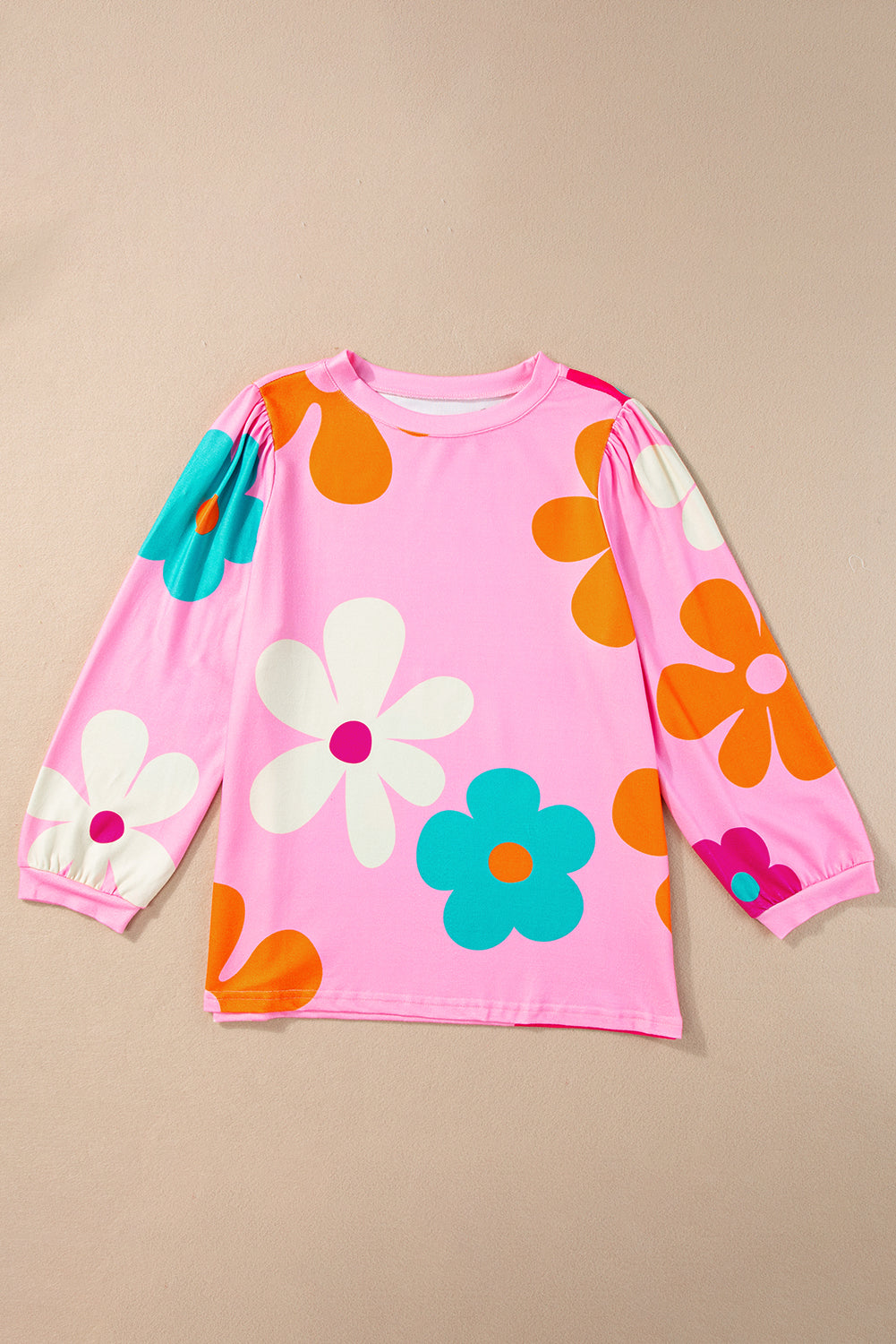 Sleeve top bracelet and pink floral print *