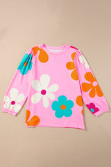 Sleeve top bracelet and pink floral print *