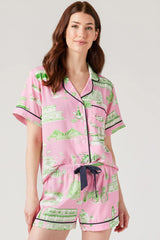 Ensemble de pyjama court 2 pièces rose *-A WOMAN WE LOVE