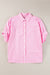 Oversize shirt with pink stripes *