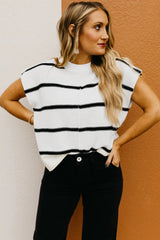 Battered white-sleeved white t-shirt