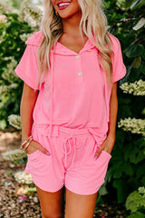 Ensemble haut et short Henley à capuche *-A WOMAN WE LOVE