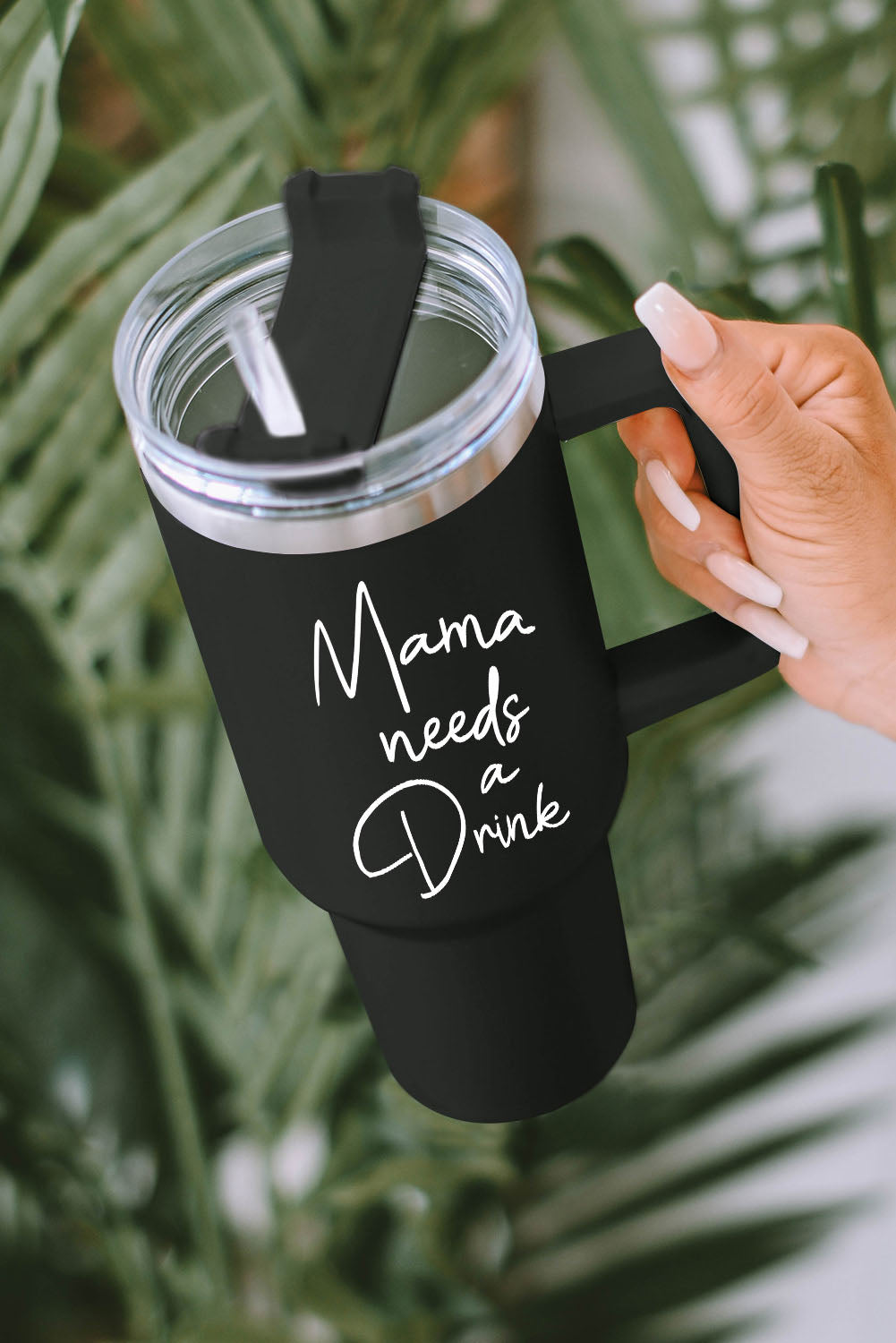 Black Mama a besoin d'une boisson tasse portable en acier inoxydable 40oz