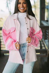 Chaqueta de terciopelo de Côte con costuras de delicadeza de Bicolores expuestas
