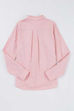 Light pink folded -light flap shirt