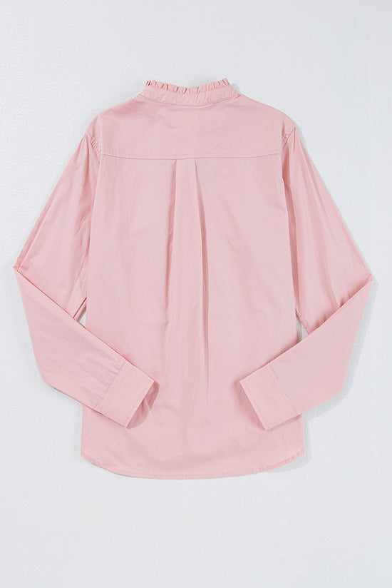 Light pink folded -light flap shirt