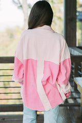 Chaqueta de terciopelo de Côte con costuras de delicadeza de Bicolores expuestas