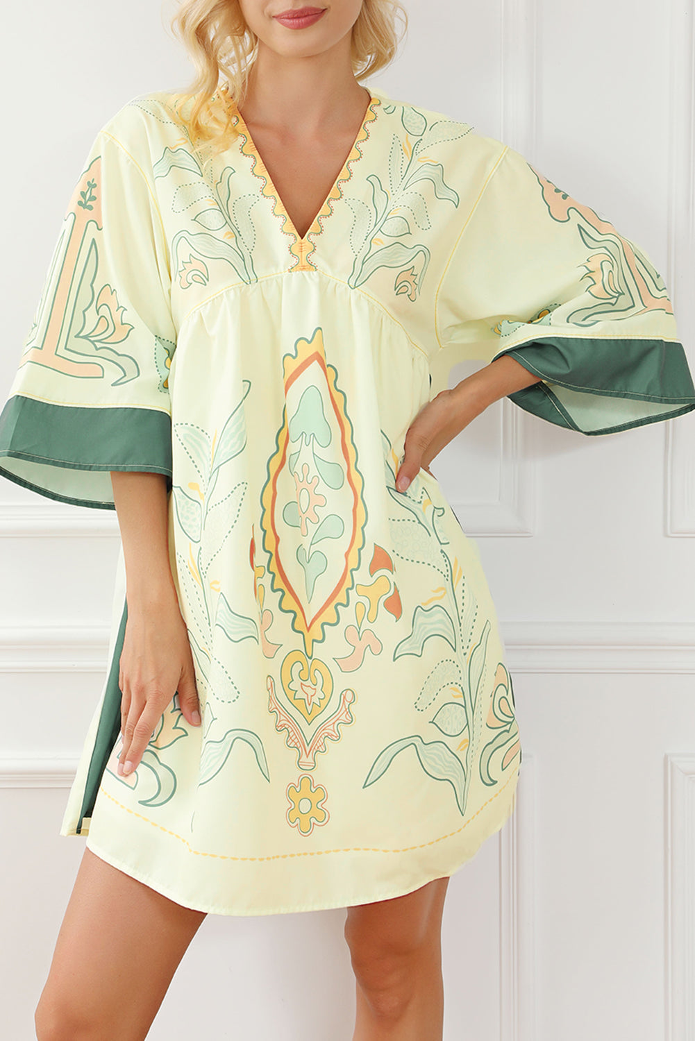 Robe kimono style bohème