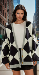 Black buttoned cardigan *