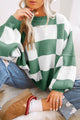 Bishop green checkered sweater