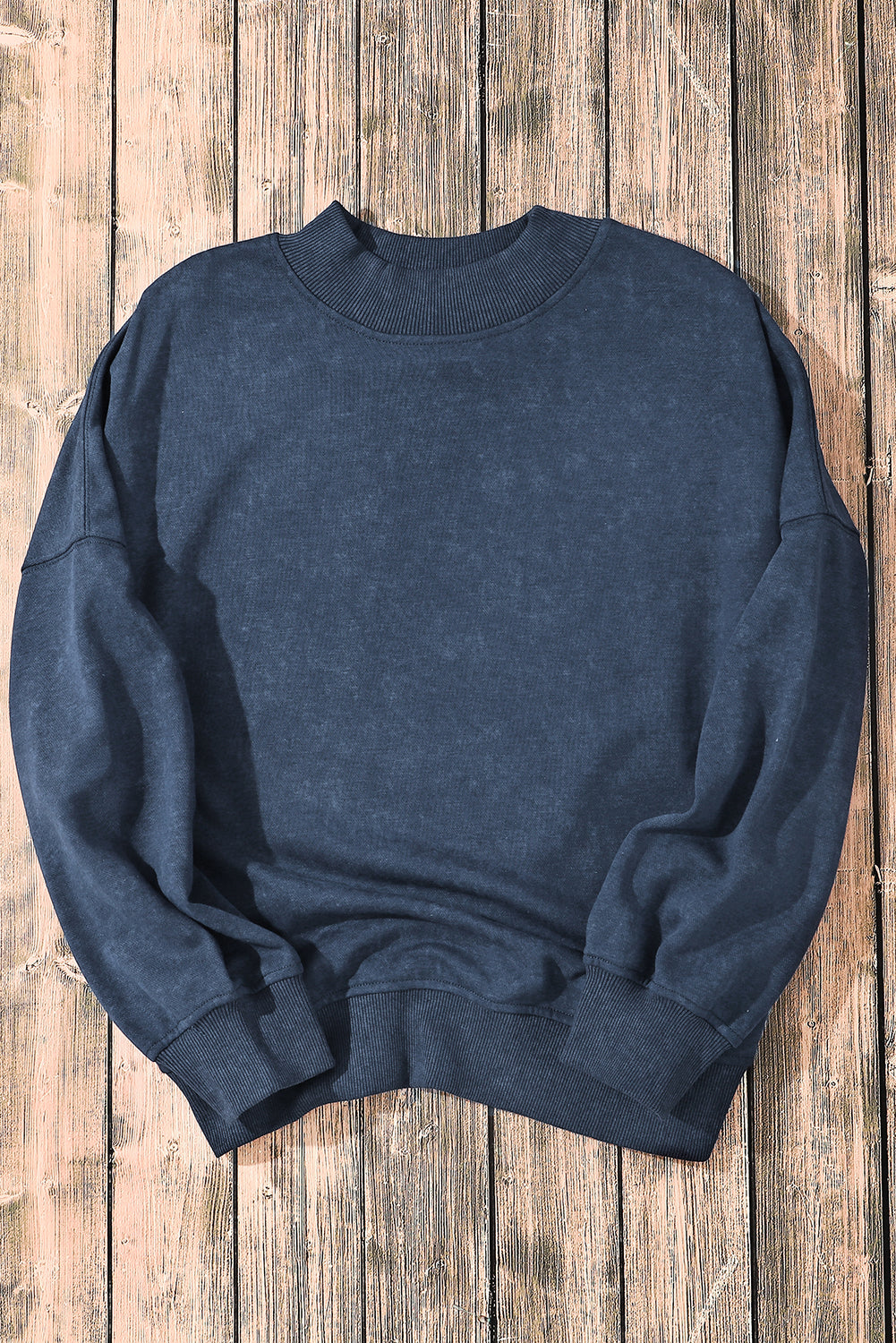 Sky Blue Drop Bounter Crew Neck Pullover Sweethirt