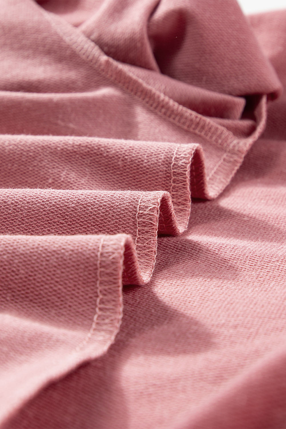 Rose Tan - Long Sleeve Top with Button Placket