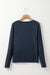 T-shirt with long sleeve patched with pocket and collar in V-shaped V-shaped