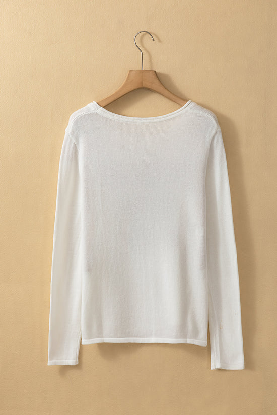 Graphic Pull Coffee Beach Repeat White