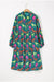 Large horses printed midi dress *