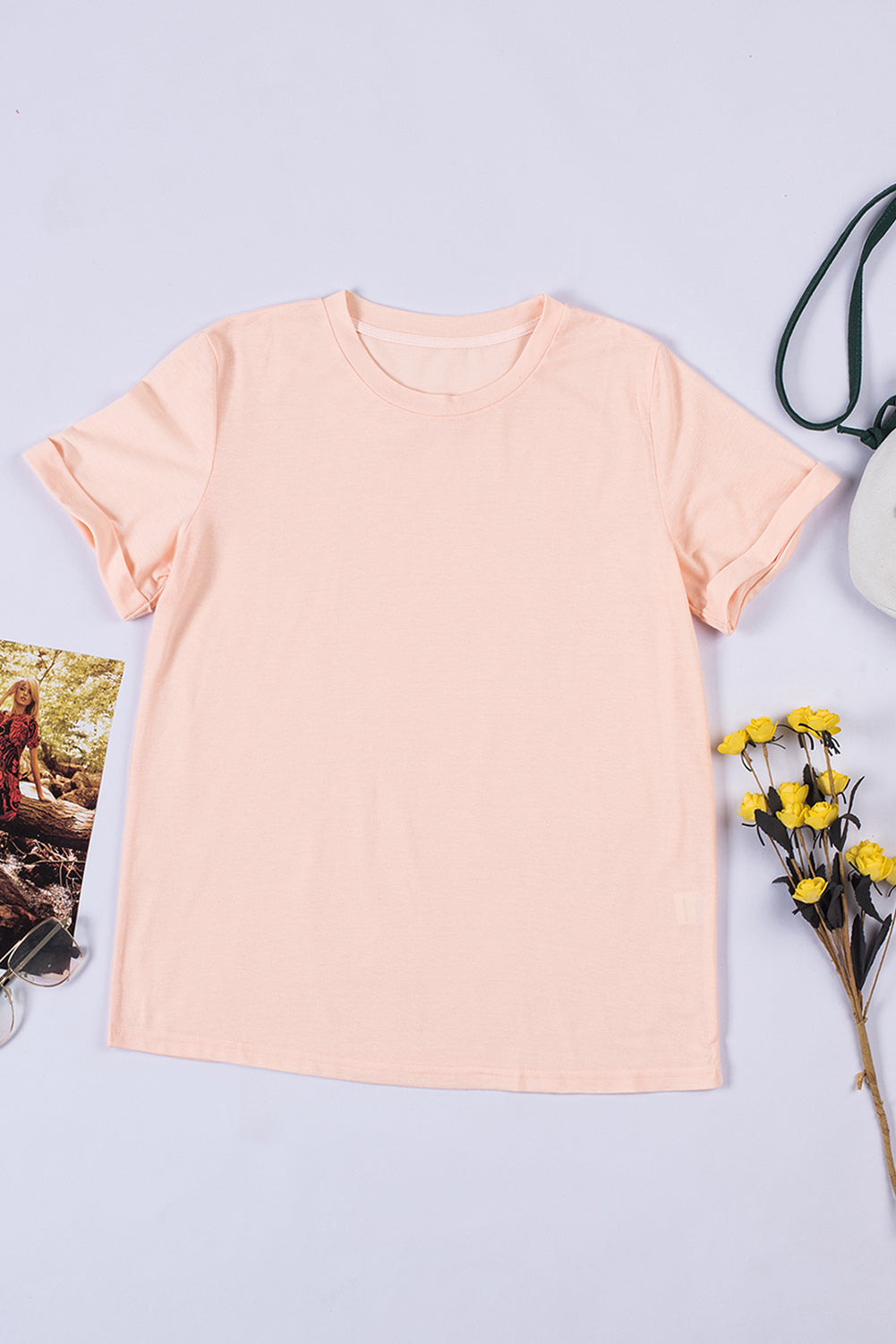 Pink united round neck t-shirt