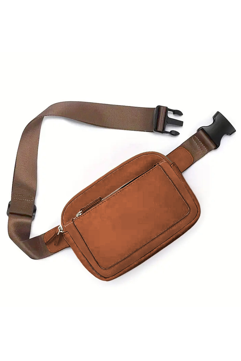 Bolsa Crossbody Monmalista de Camel Multi-Zips