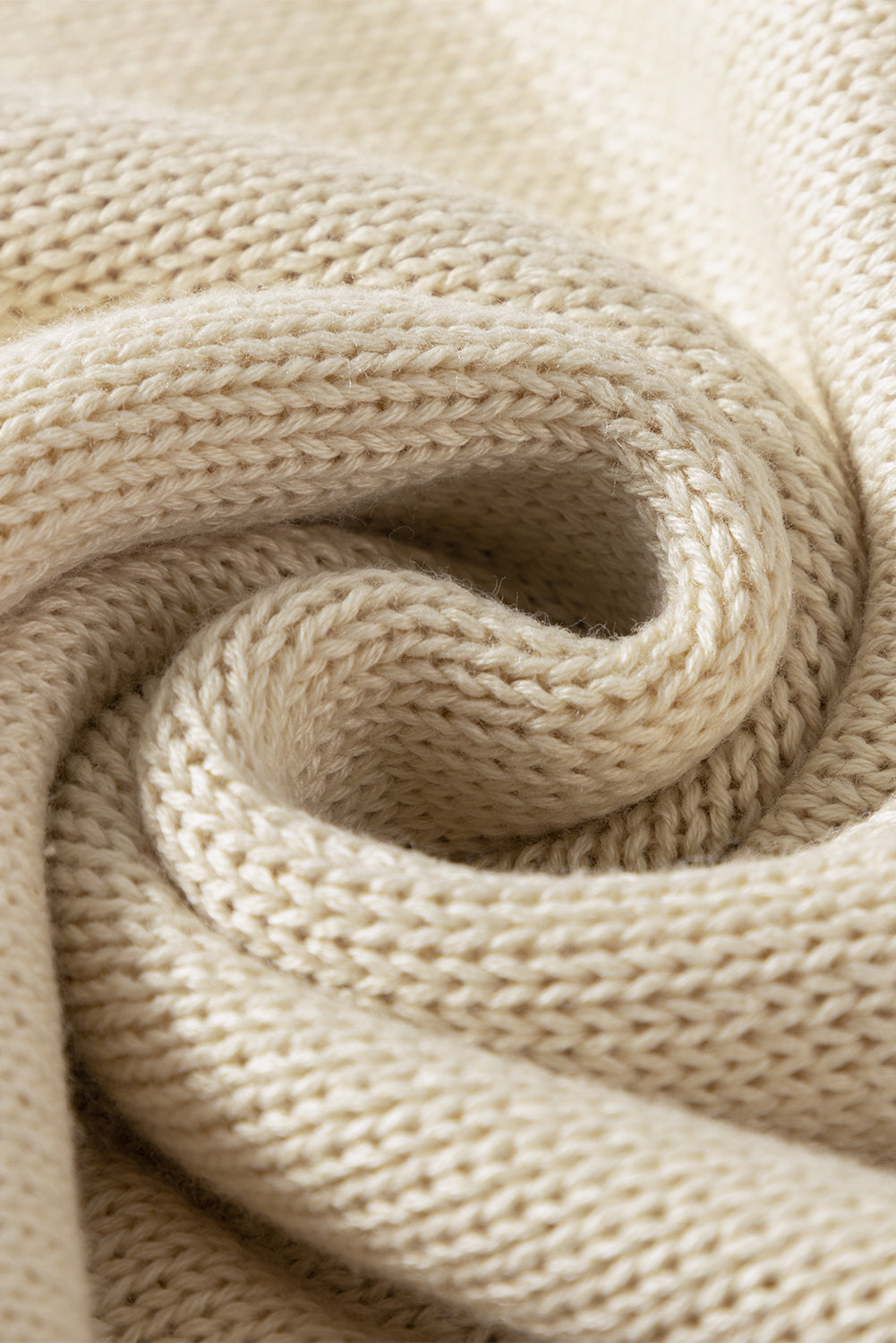 BEIGE PAUTELLE Detail Couleur de couleur Souleuse en tricot