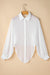 United white transparent shirt tied on the front, loose cut