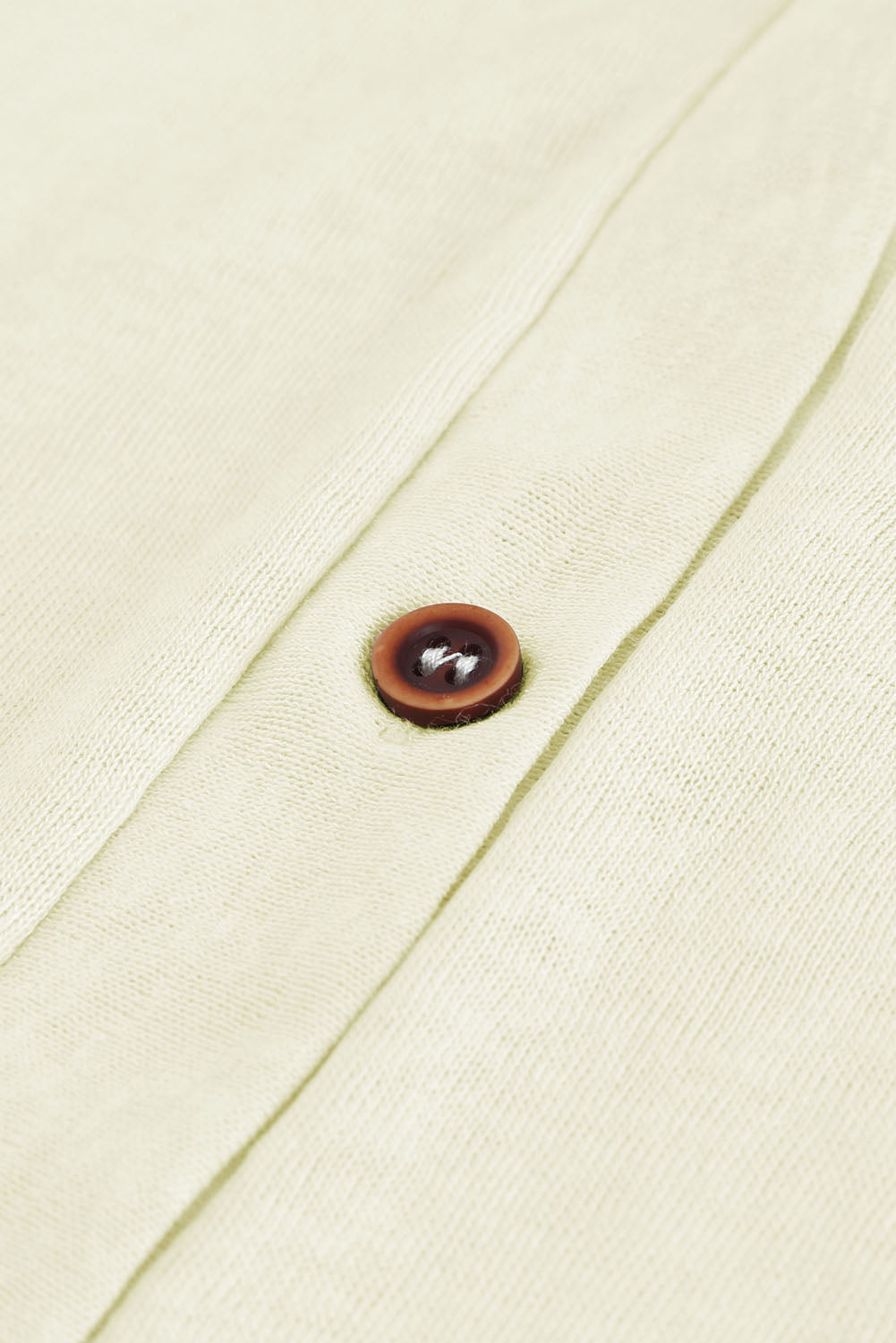 Cardigan beige à boutons ouverts de couleur unie-A WOMAN WE LOVE