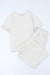 Ensemble t-shirt blanc texturé coupe ample *