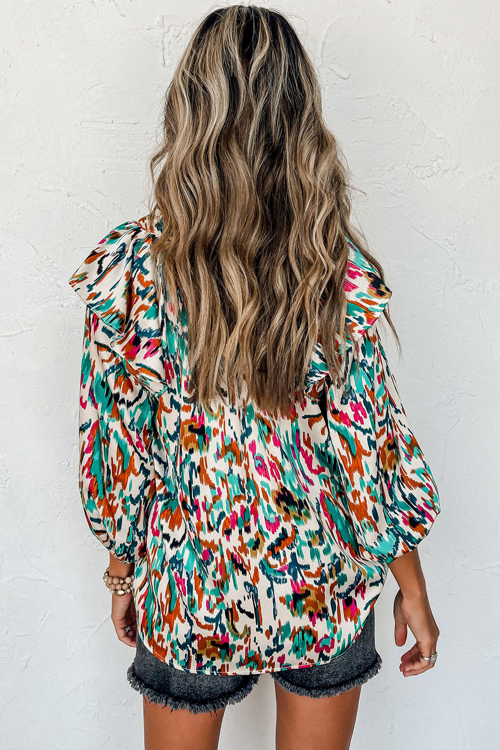 Blouse multicolore à abstrait-A WOMAN WE LOVE