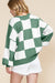 Bishop green checkered sweater