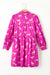 Pink Cheetah Print Drawstring Tunic Shirt Dress