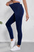 Ashleigh Blue Solid Color High Waist Stretch Slim Jeggings