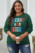 Bright and cheerful cable knit sweatshirt in blackish green