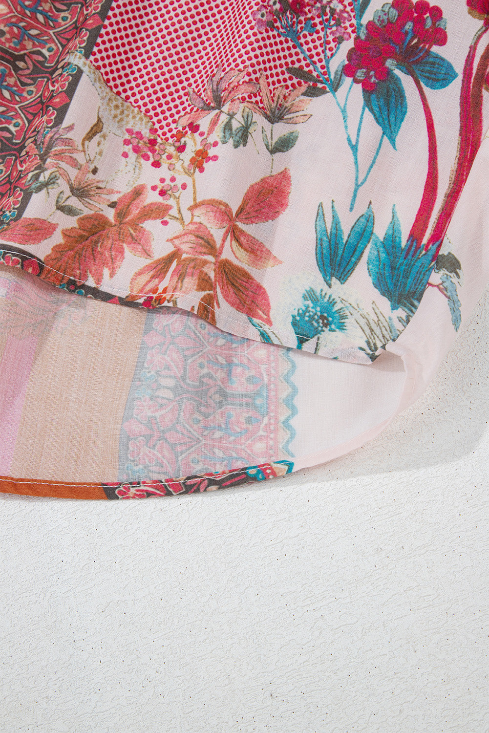 Chemise à manches bulles en patchwork *-A WOMAN WE LOVE