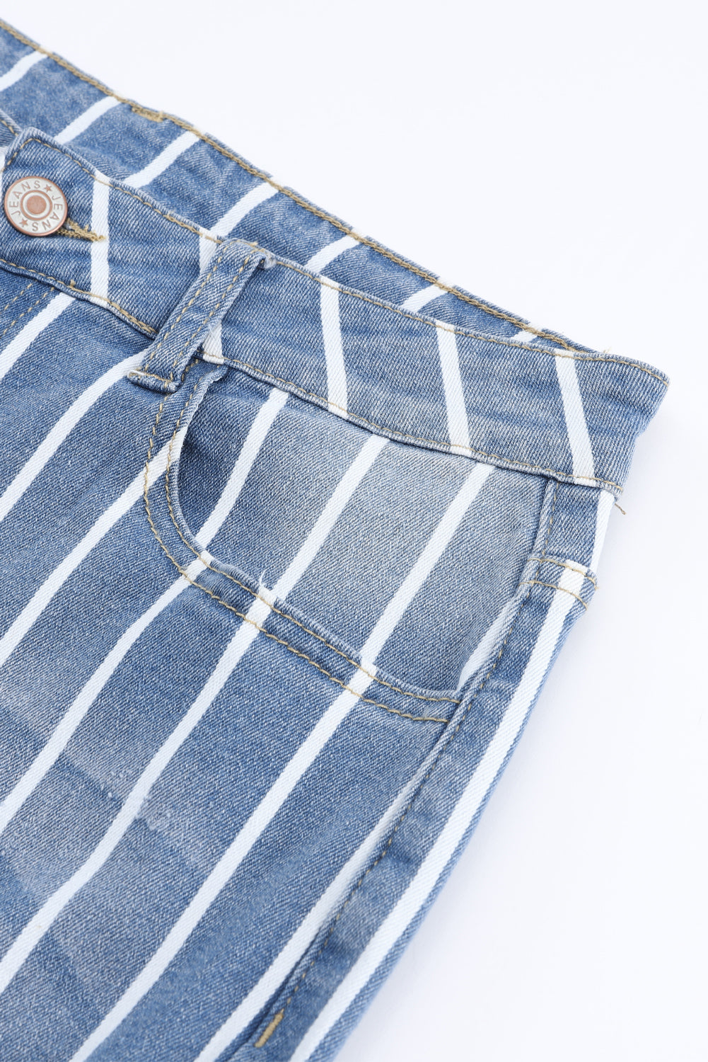 Jeans a strisce verticali a strisce verticali