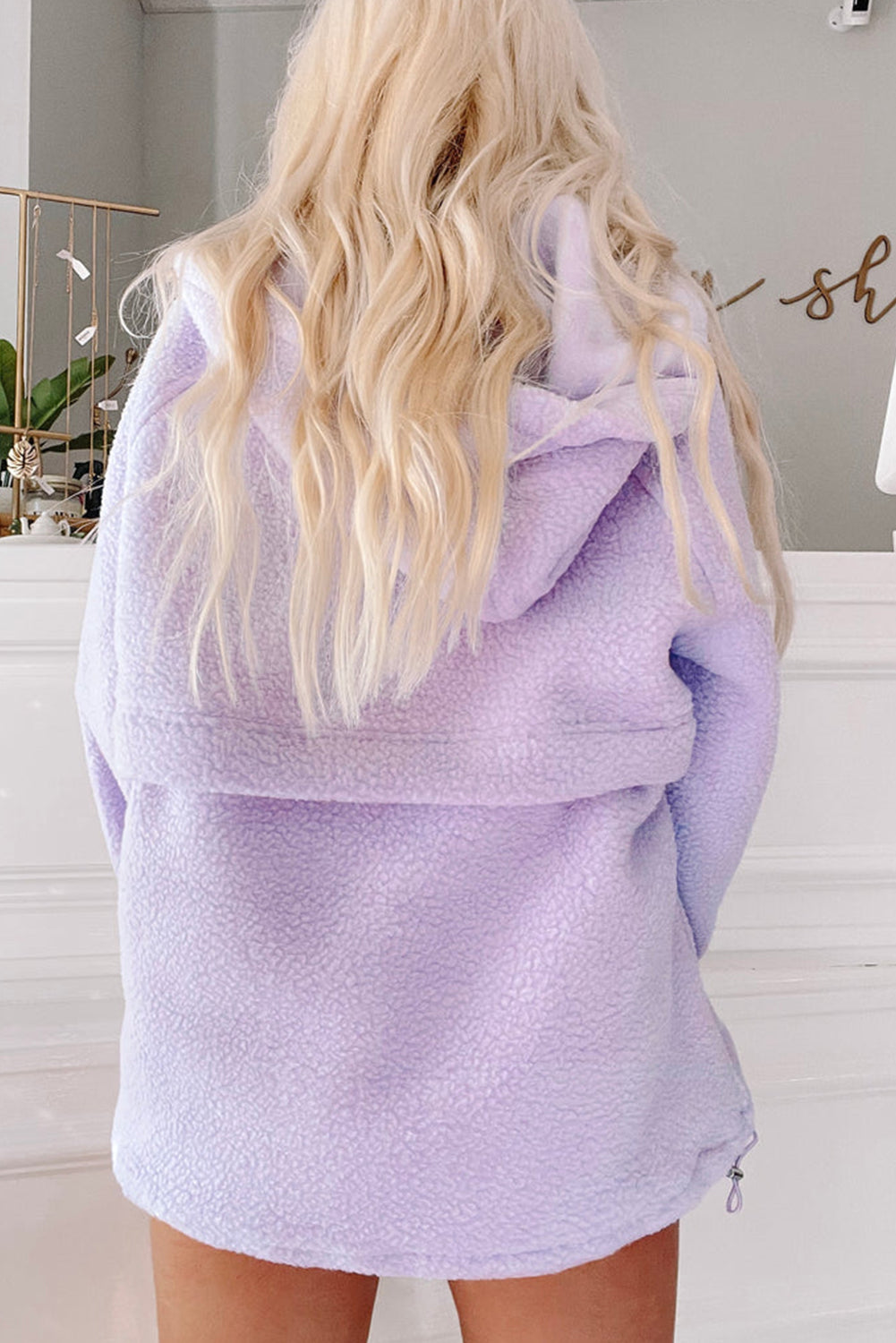 Sudadera con capucha de frutas con bolsillo colado y cordón de apriete liberable