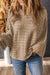 Dolman in brown chopped knitted with exposed seams