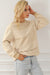 Contrasting two-tone patchwork raglan sleeve sweatshirt in oatmeal