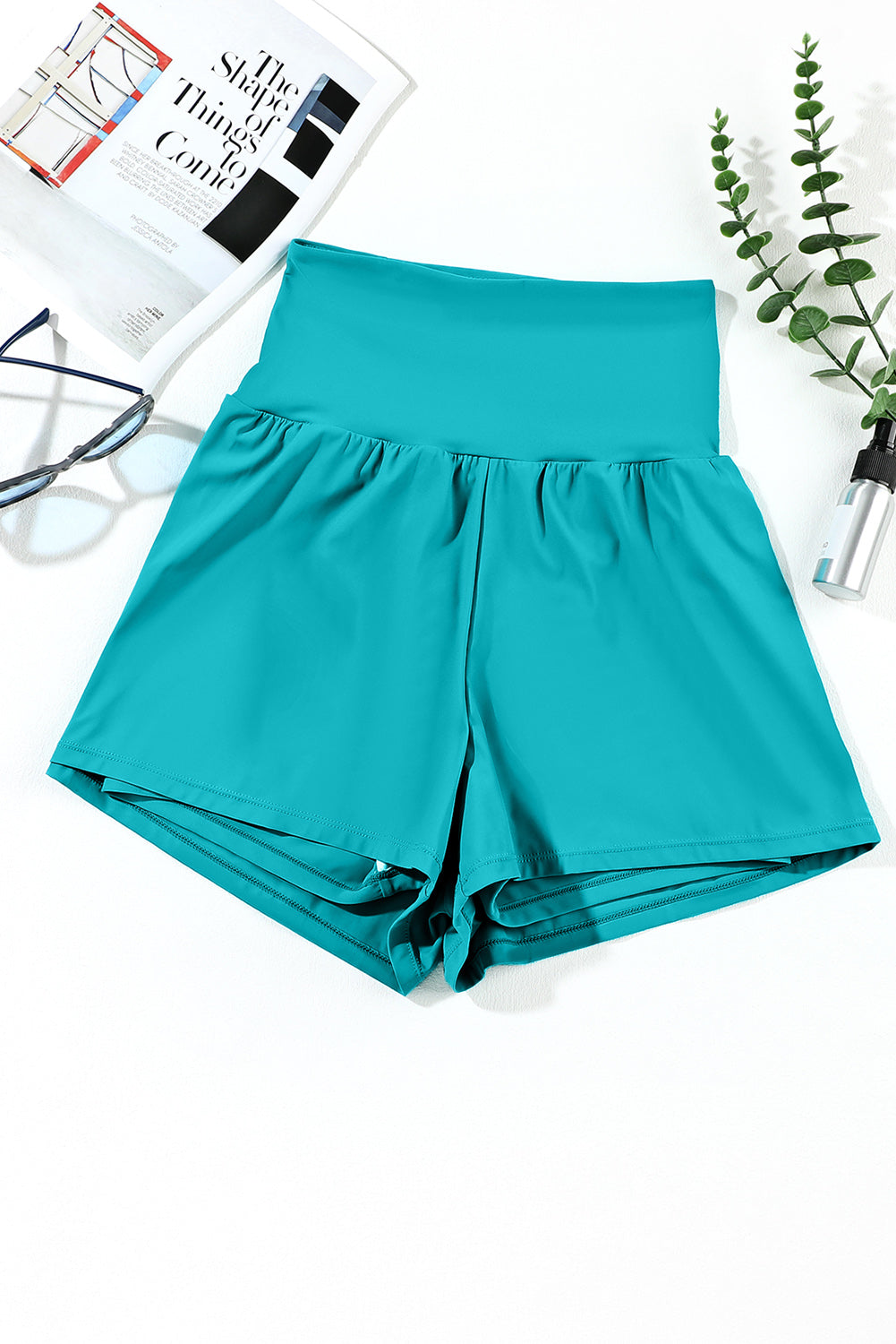 Bath shorts with pockets and large Skobeloff belt