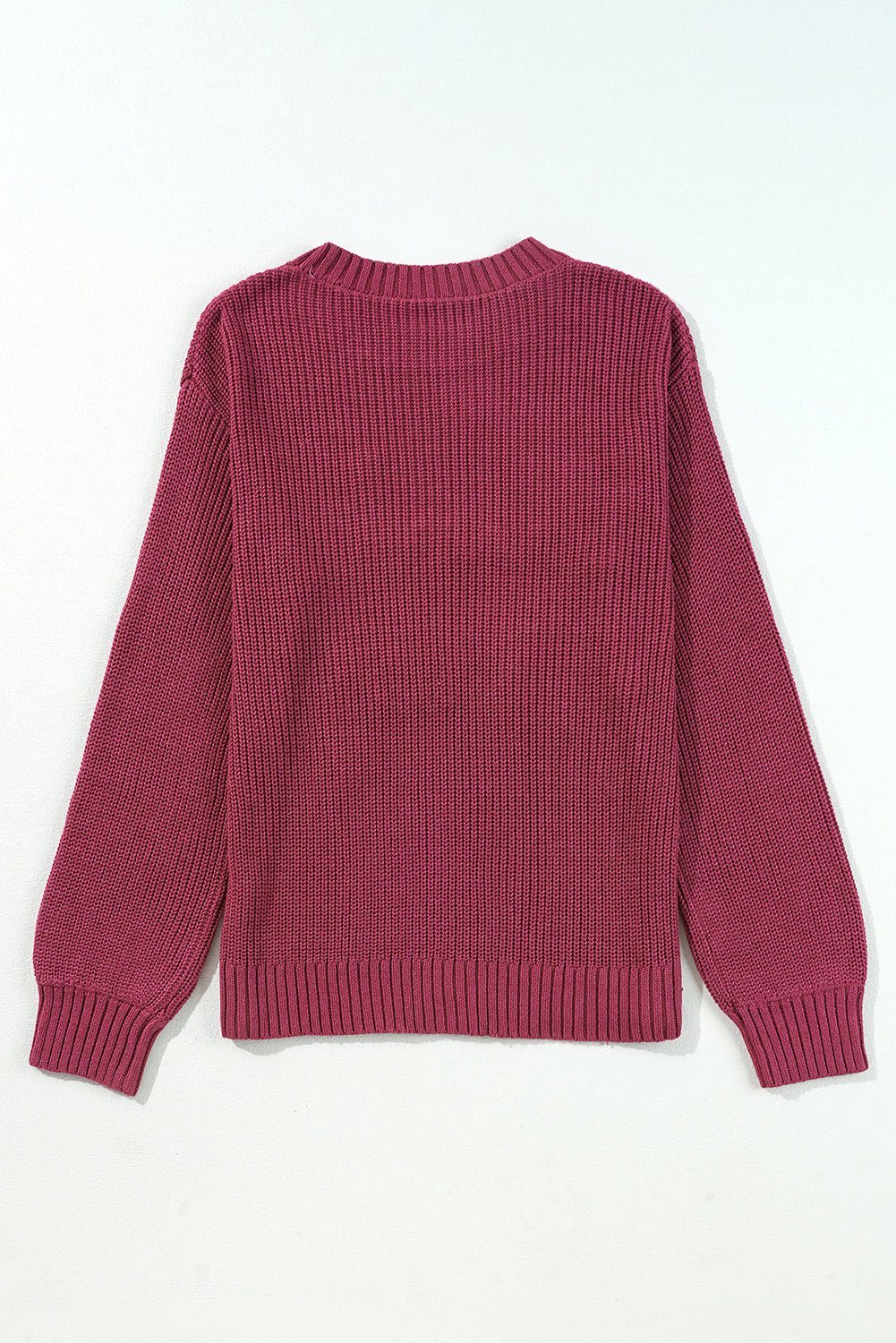 Red Sandalwood Thank You Letter Crewneck Sweater