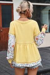 Blouse babydoll jaune en-A WOMAN WE LOVE