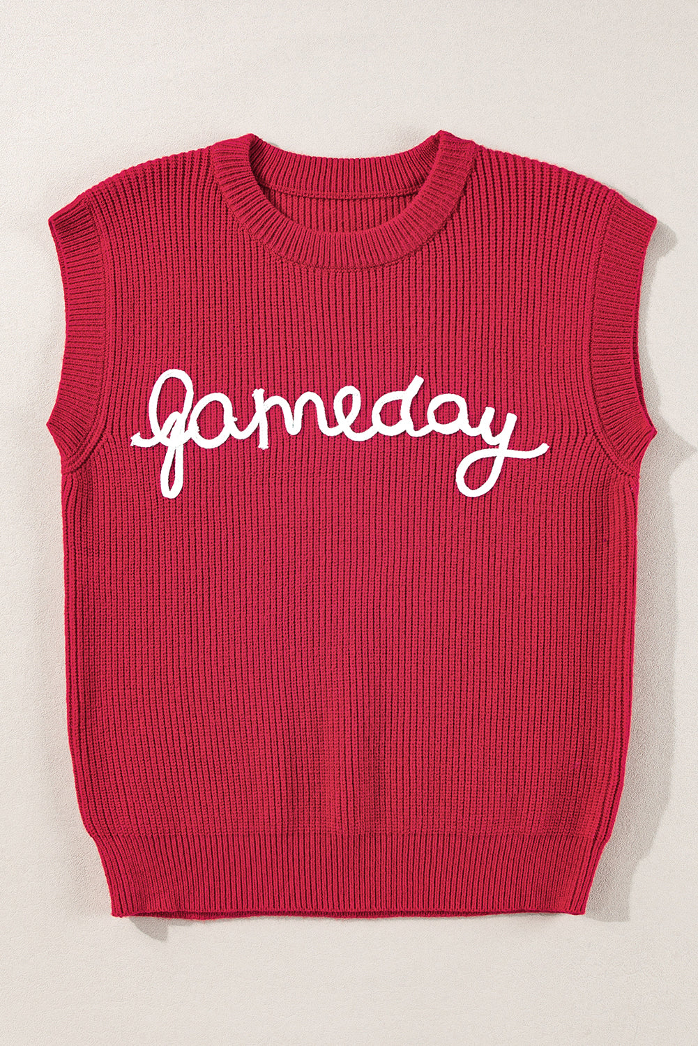 Racing Red Game Day Rugby Football Season Pull Vest