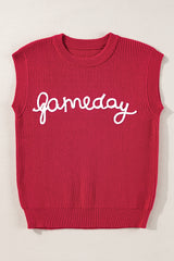 Racing Red Game Day Rugby Football Season Pull Vest