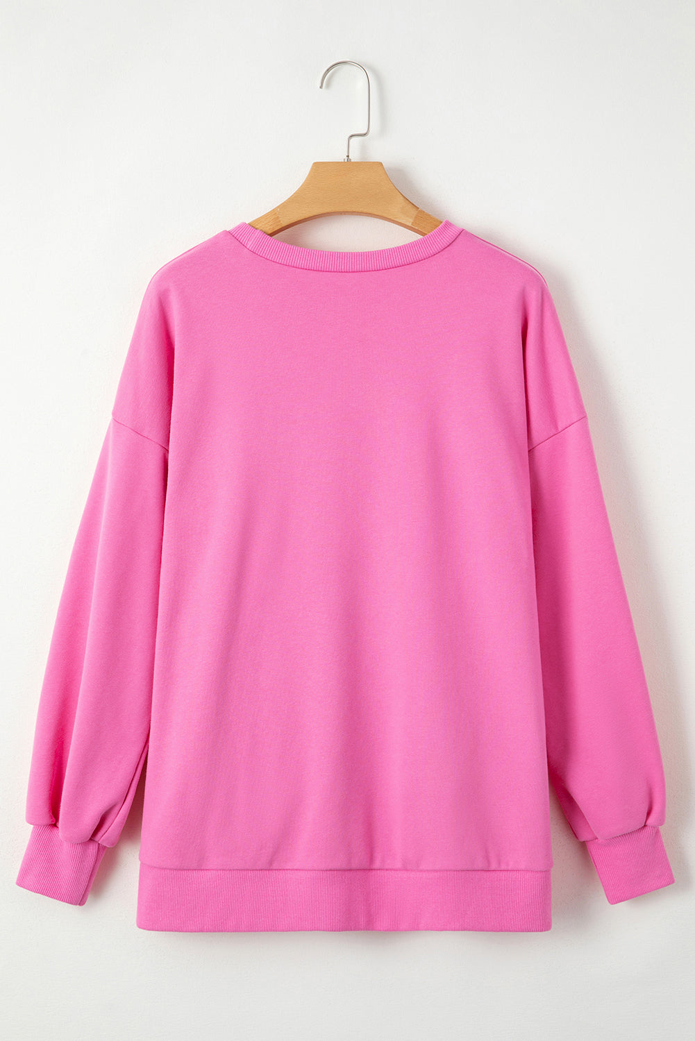 Bonbon fester Hals hoher niedriger Saumpullover Sweatshirt