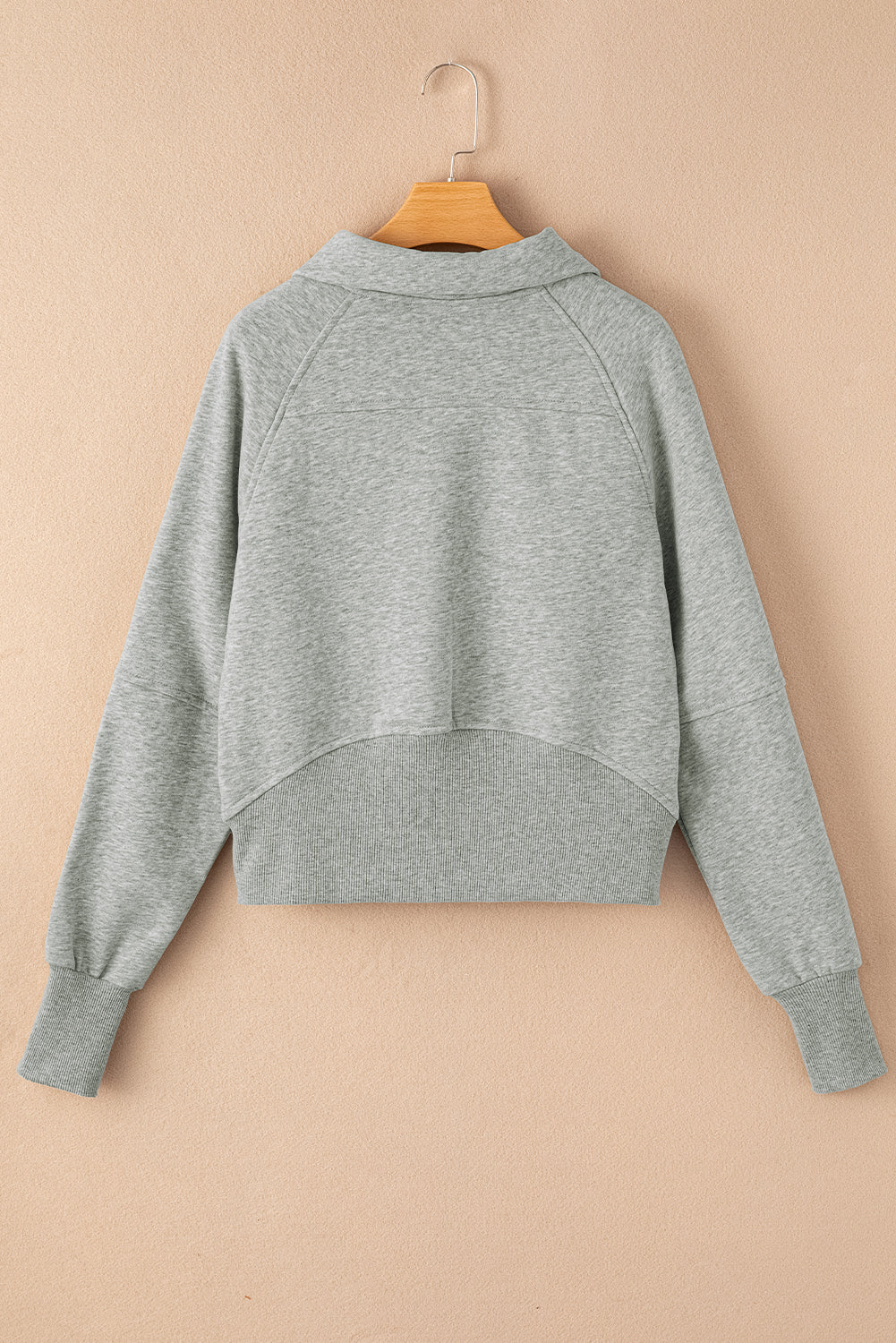 Stipper grigio con zip up felta con manica a buccia